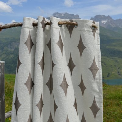 Rideau d'ameublement à jacquard géométrique HOME MAISON