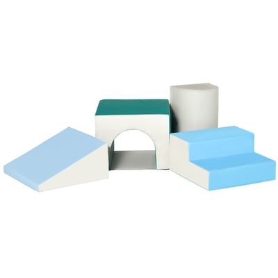 Ensemble de jeux mous pour enfants EPE Vert, HOMCOM
