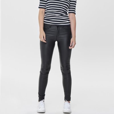 Pantalon Slim Enduit 5 Poches Longueur 34 ONLY