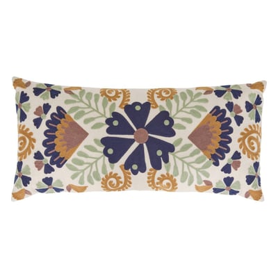 Coussin en coton brodé déhoussable HARY ATMOSPHERA