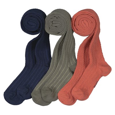 3er-Pack gemusterte Strumpfhosen LA REDOUTE COLLECTIONS