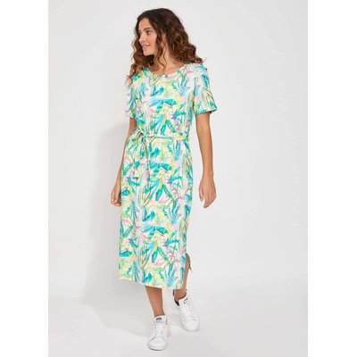 Robe midi imprimée en coton bio TARANGA LA FIANCÉE
