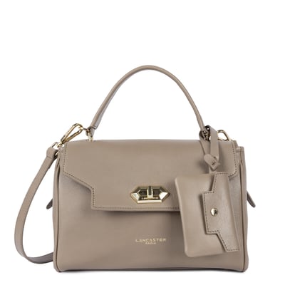 Sac à main à rabat avec fermoir en cuir, MADEMOISELLE GRACE LANCASTER