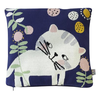 Taie de coussin en coton bio tricoté TRICOT SEVIRA KIDS