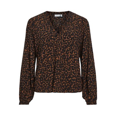 Blouson imprimé graphique, col V VILA