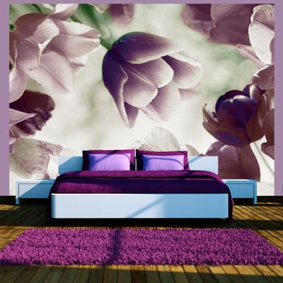 Papier peint intissé panoramique Fleurs Heavenly tulips EDEN