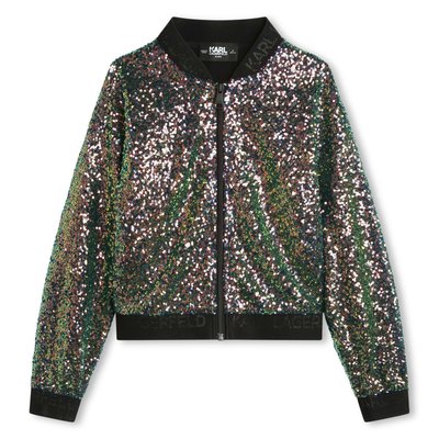 Bomber en sequins brodés KARL LAGERFELD KIDS