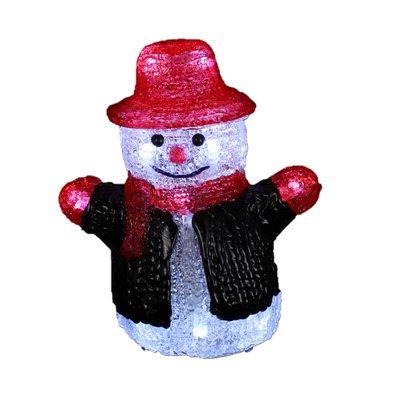 Bonhomme de neige avec sa veste à LED DOUCEUR D'INTÉRIEUR