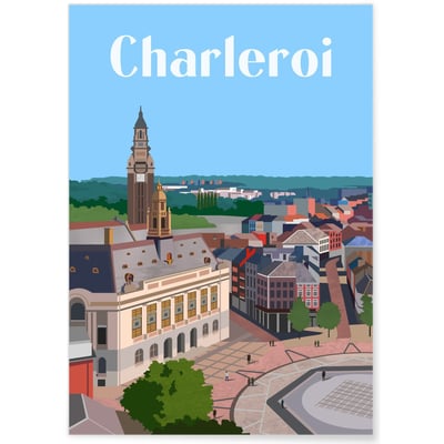 Affiche ville Charleroi L'AFFICHERIE
