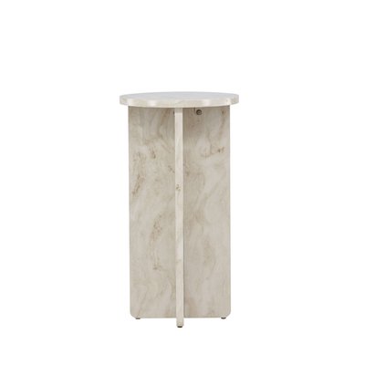 Table d'appoint ronde effet marbre ø40cm - Alesund VENTURE HOME