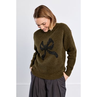 Pull en maille, motif nœud LILI SIDONIO