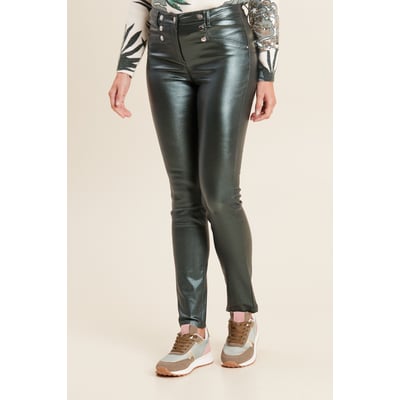 Pantalon ajusté enduit à pont BREAL