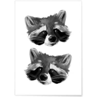 Affiche Racoon 2 L'AFFICHERIE
