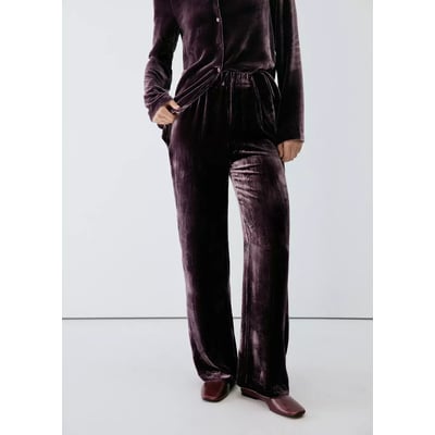 Pantalon de pyjama en mélange de soie MANGO