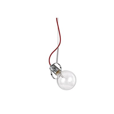 Suspension Design Eclisse Chrome Et Rouge 1 Ampoule MILLUMINE