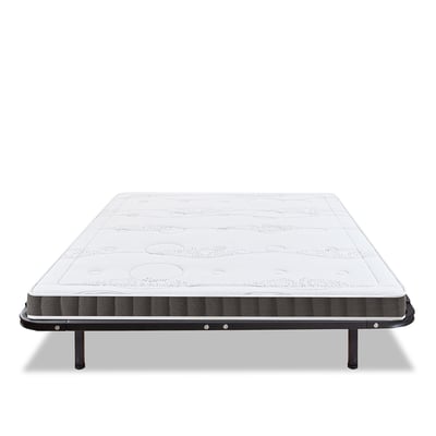 Ensemble Matelas Mémoire de forme INTUITION avec Cadre à lattes OLYMPE LITERIE