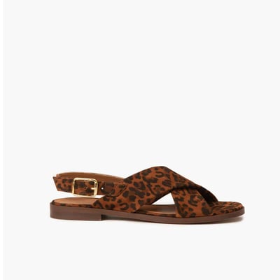 Sandale cuir velours AXELLE MAISON TOUFET