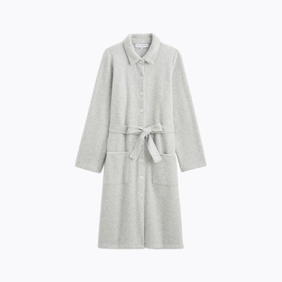 Robe de chambre col classique en polaire, ODE LAURENCE TAVERNIER