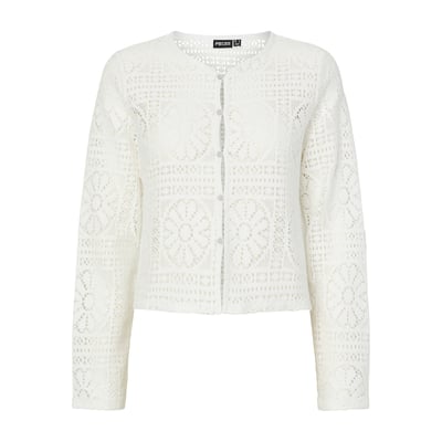 Gilet boutonné ajouré PIECES