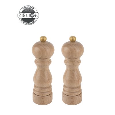 Paris u'Select Duo de moulins à poivre et à sel manuels en bois, u'Select, naturel, 18cm - 7in PEUGEOT