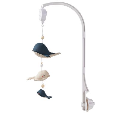 Mobile musical baleines NAVY SEA essentiels VERTBAUDET