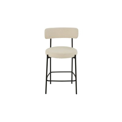 Chaises de bar en métal noir et bouclette (lot de 2) - GERDA HELLIN, DEPUIS 1862