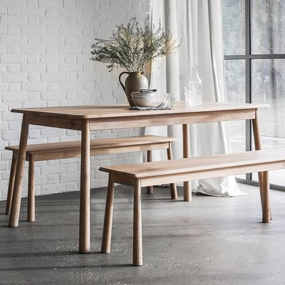 Uttara Scandi Oak Dining Table (Seats 4-6) SO'HOME