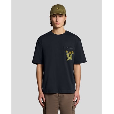 T-shirt botanique brodé poche LYLE & SCOTT