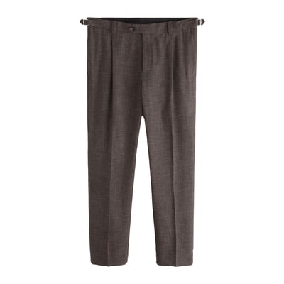 Pantalon habillé texturé en laine mélangée NEXT