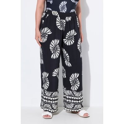 Pantalon palazzo imprimé, jambe large ULLA POPKEN