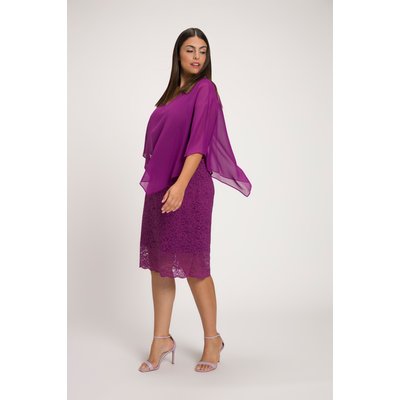 Robe de soirée en jersey. Cape ULLA POPKEN