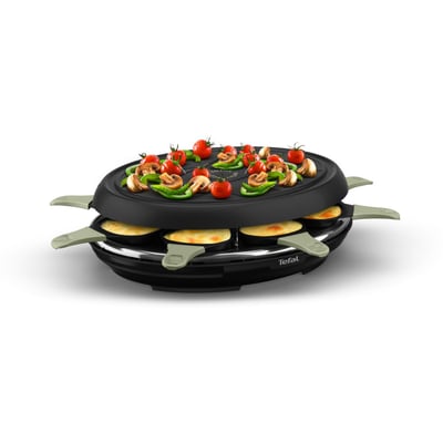 Raclette RE31E810 eco 8 coupelles noir TEFAL
