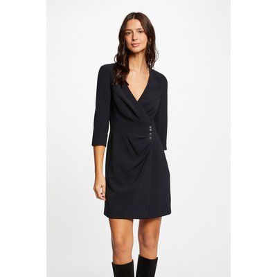Robe portefeuille drapée manches 3/4 MORGAN