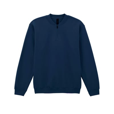Sweat uni à col zippé SOFTSTYLE GILDAN