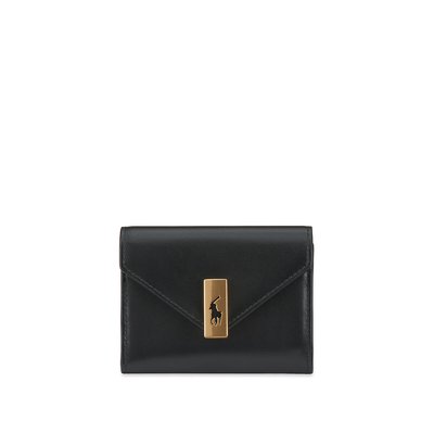 Smooth Leather Card Holder with Envelope Flap POLO RALPH LAUREN