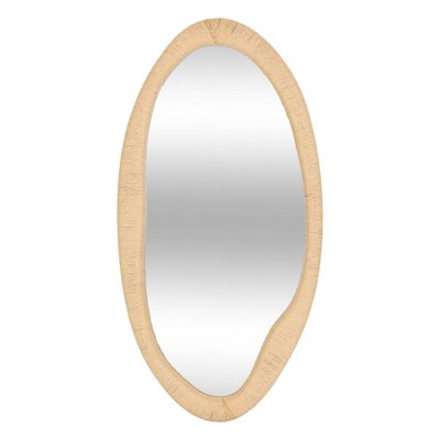 Miroir mural organique en corde tressée 114cm LAIA ATMOSPHERA