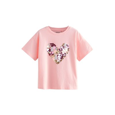 T-shirt motif cœur à sequins NEXT