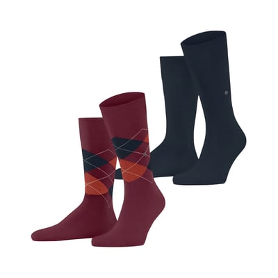 Chaussettes Unies Et Motifs Losange, Lot De 2 Pair BURLINGTON