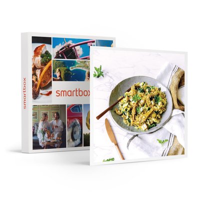 Panier à cuisiner Recettes et Cabas pour 2 personnes avec 4 délicieuses recettes- SMARTBOX - Coffret Cadeau Gastronomie SMARTBOX