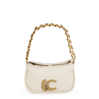 Sac à main avec bandoulière amovible et logo animalier LOLA CASADEMUNT