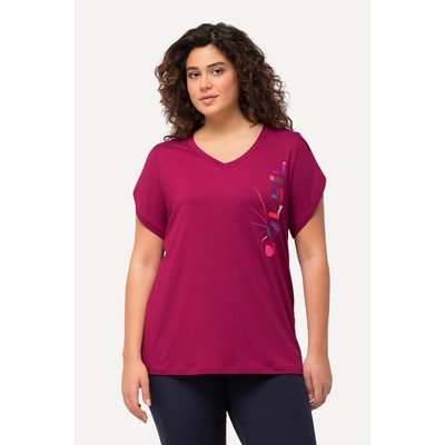 T-shirt fonctionnel à imprimé Soleil. Col V ULLA POPKEN