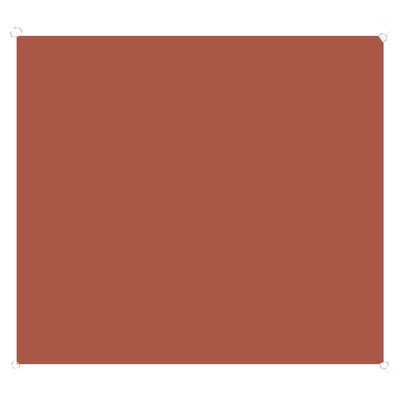 Toile ombrage carrée rouge tuile 300x300cm WADIGA