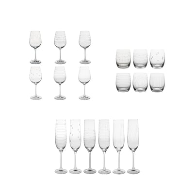 Service de verres 18 pièces Graphik - GRAPHIK TABLE PASSION