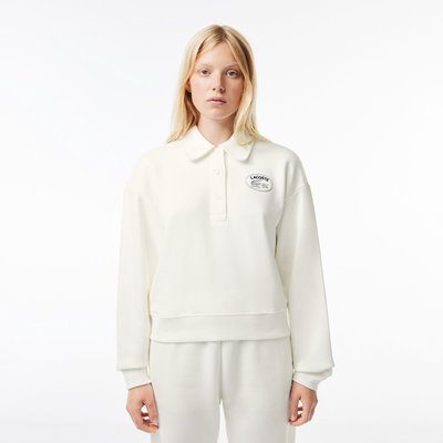 Polo Collar Sweatshirt with Logo Embroidery LACOSTE