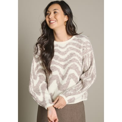 Pull jacquard motif animalier LOLALIZA