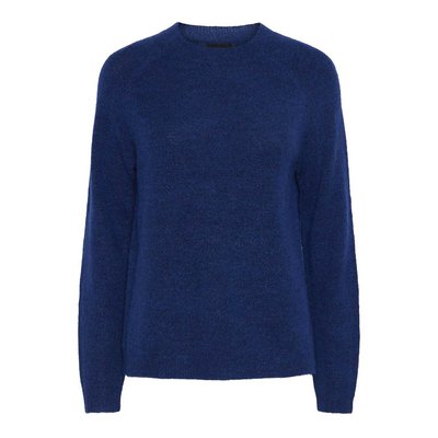 Pullover mit Rundhals, flauschiger Strick PIECES