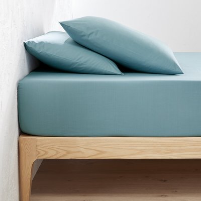 Drap-housse uni en percale de coton bio Scenario LA REDOUTE INTERIEURS