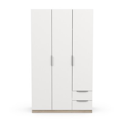 Armoire 3 portes et 2 tiroirs Ghost - L119,4 cm CALICOSY