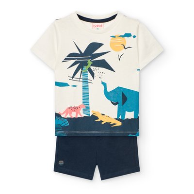Ensemble t-shirt et short 100 % coton BOBOLI