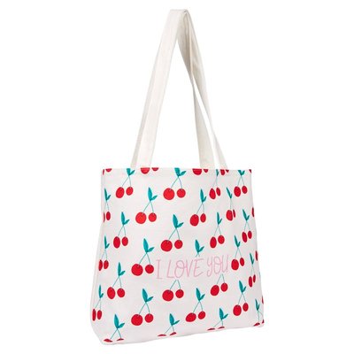 Tote bag en cotonimprimé I LOVE YOU DRAEGER PARIS